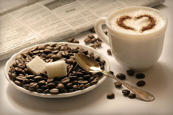Cappuccino zbożowe lub latte rano