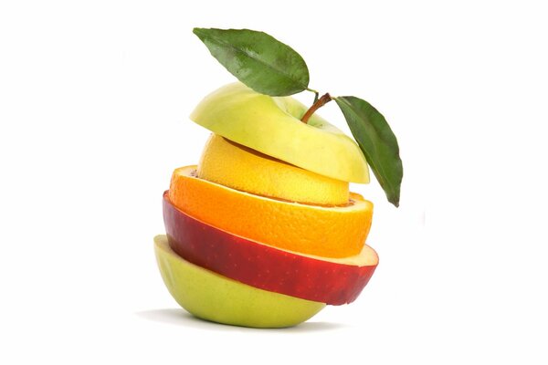 Foto per sfondi. Frutta tagliata