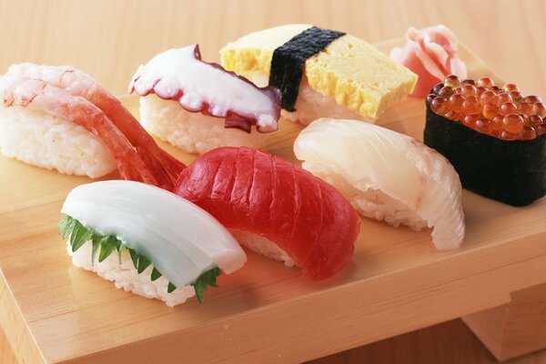 Délicieuse cuisine japonaise aux fruits de mer