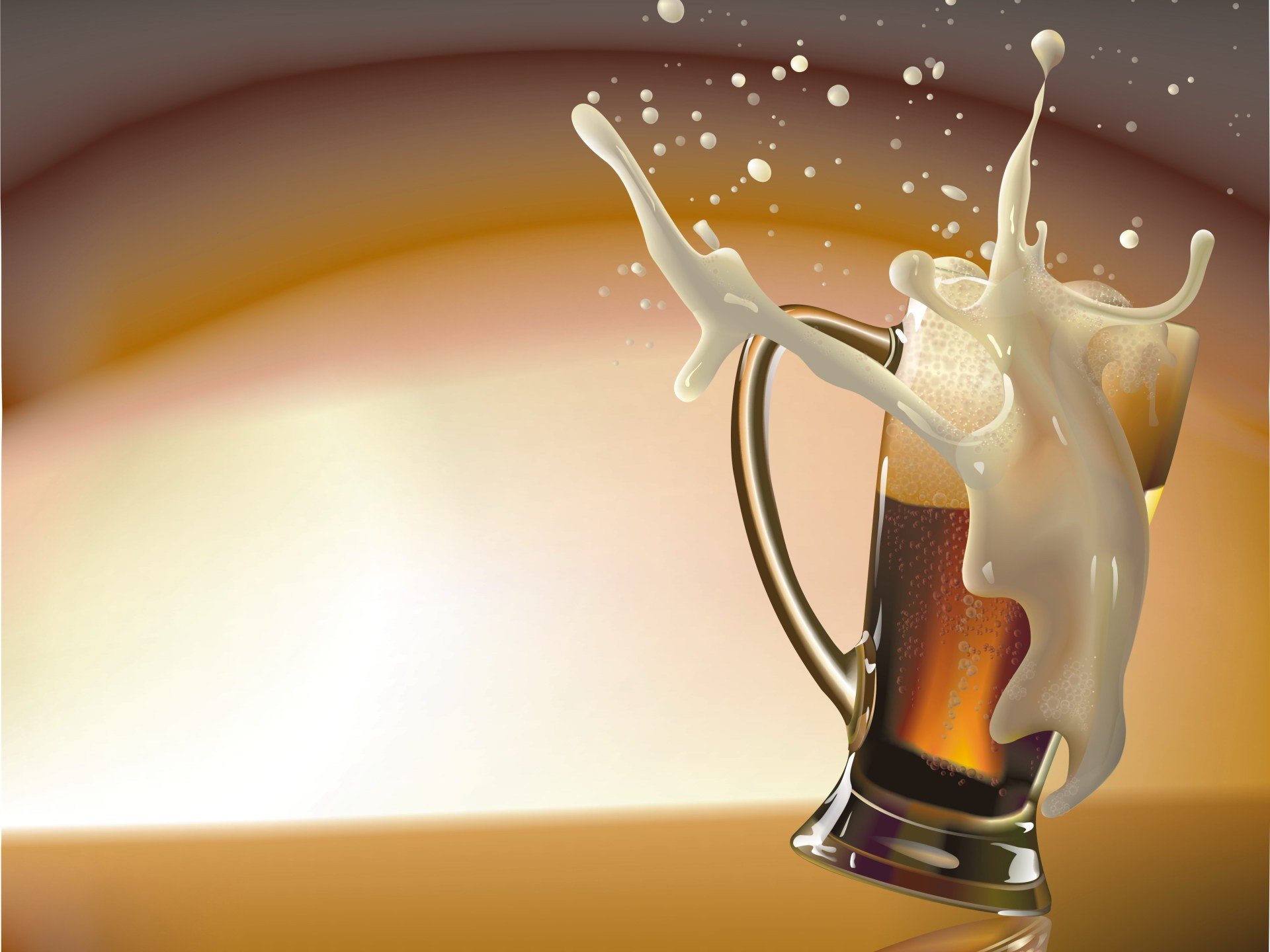 mug beer spray vector