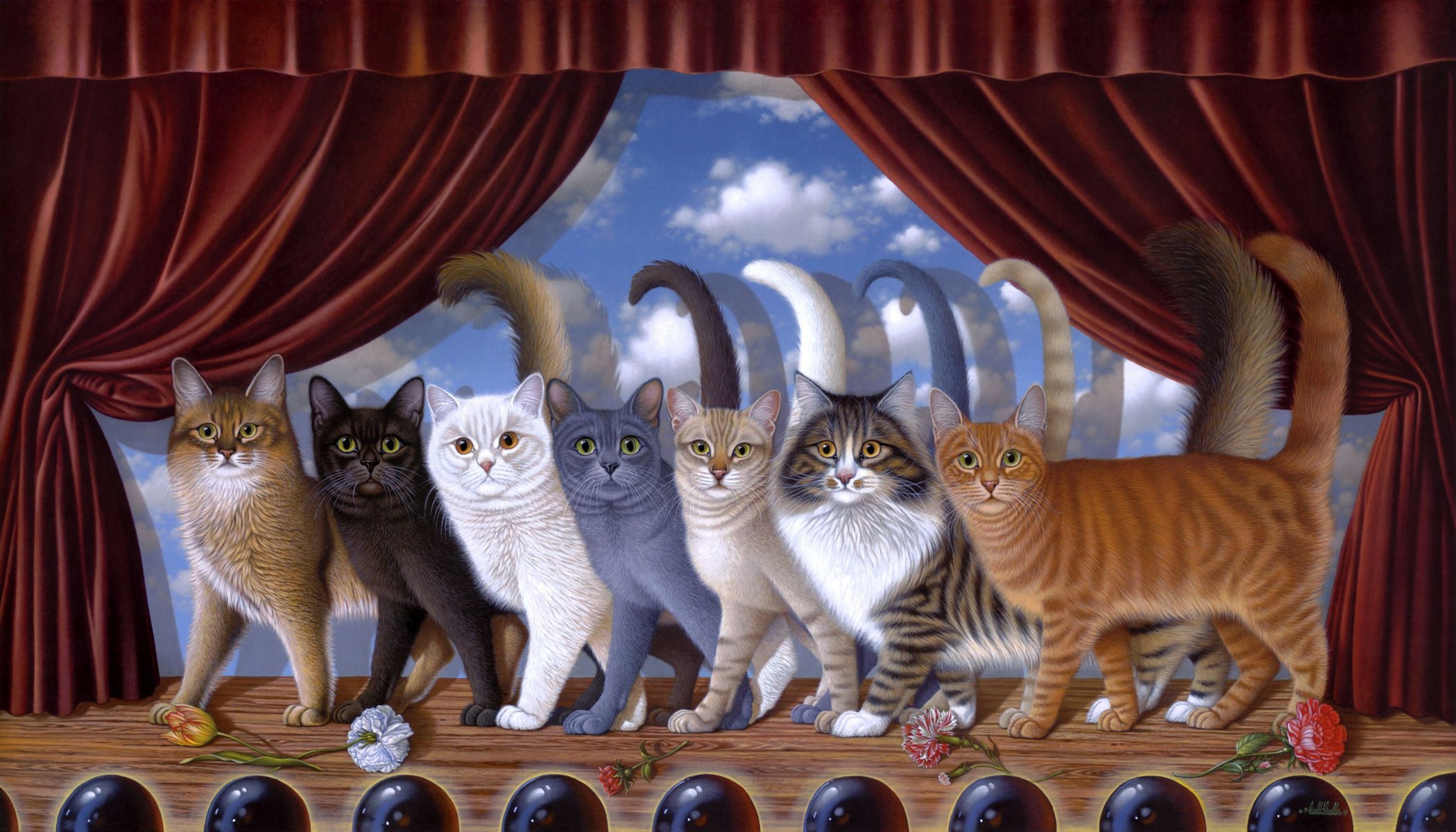 braldt bralds cats stage statement art