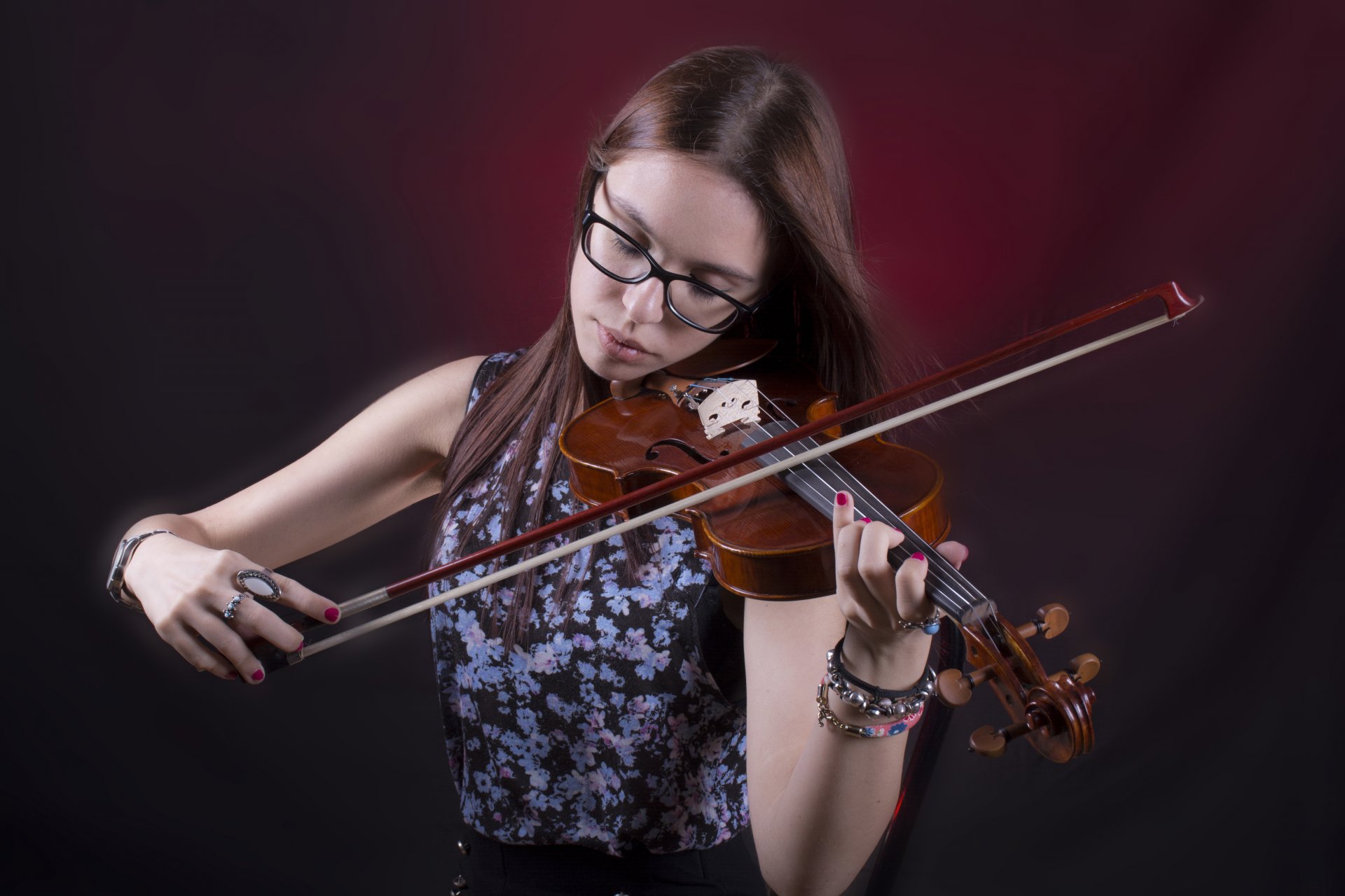 ragazza violino musica