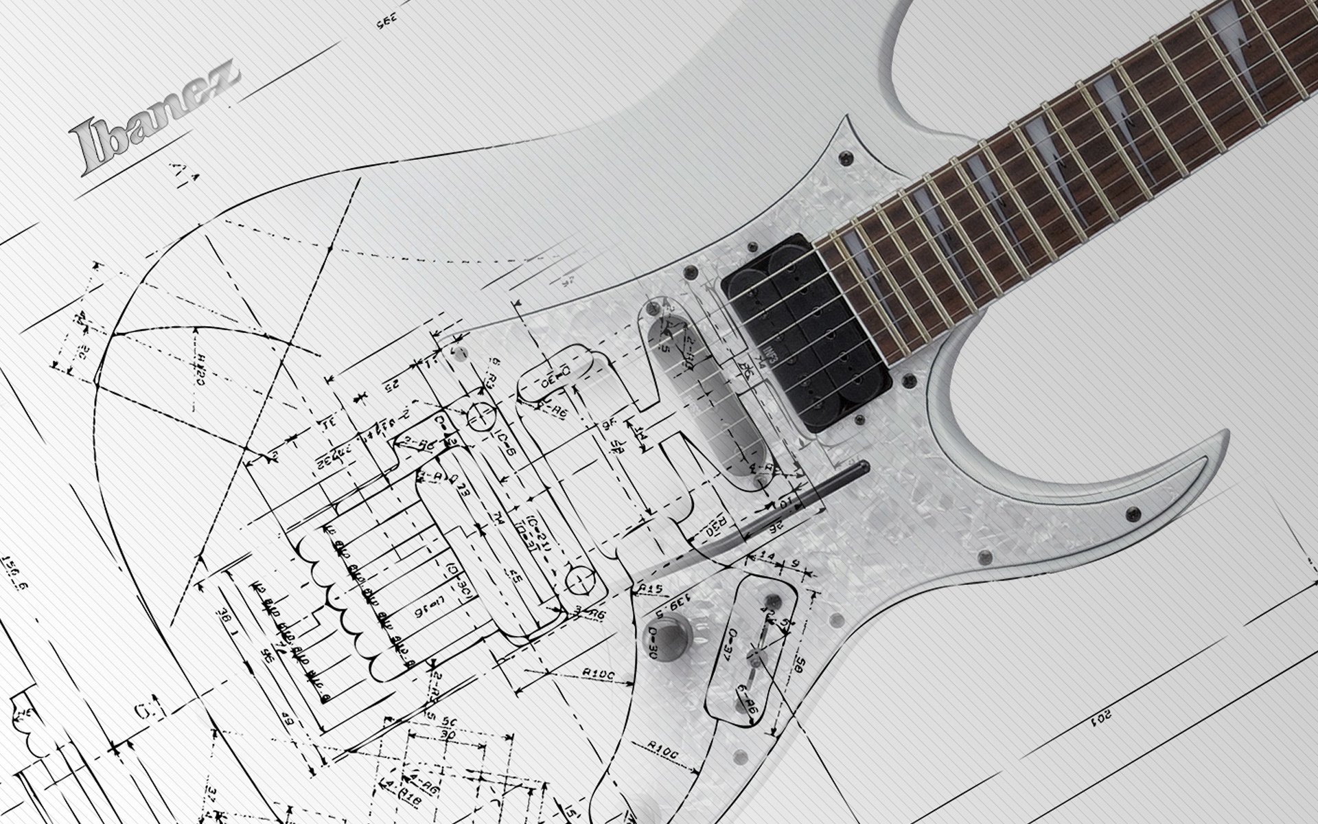 e-gitarre plan diagramm