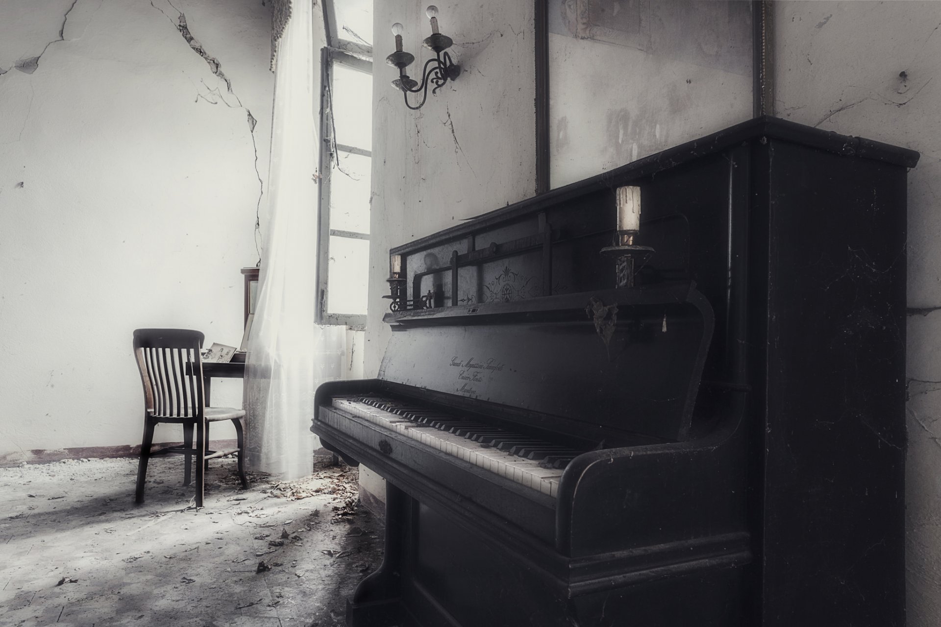 piano musique chaise