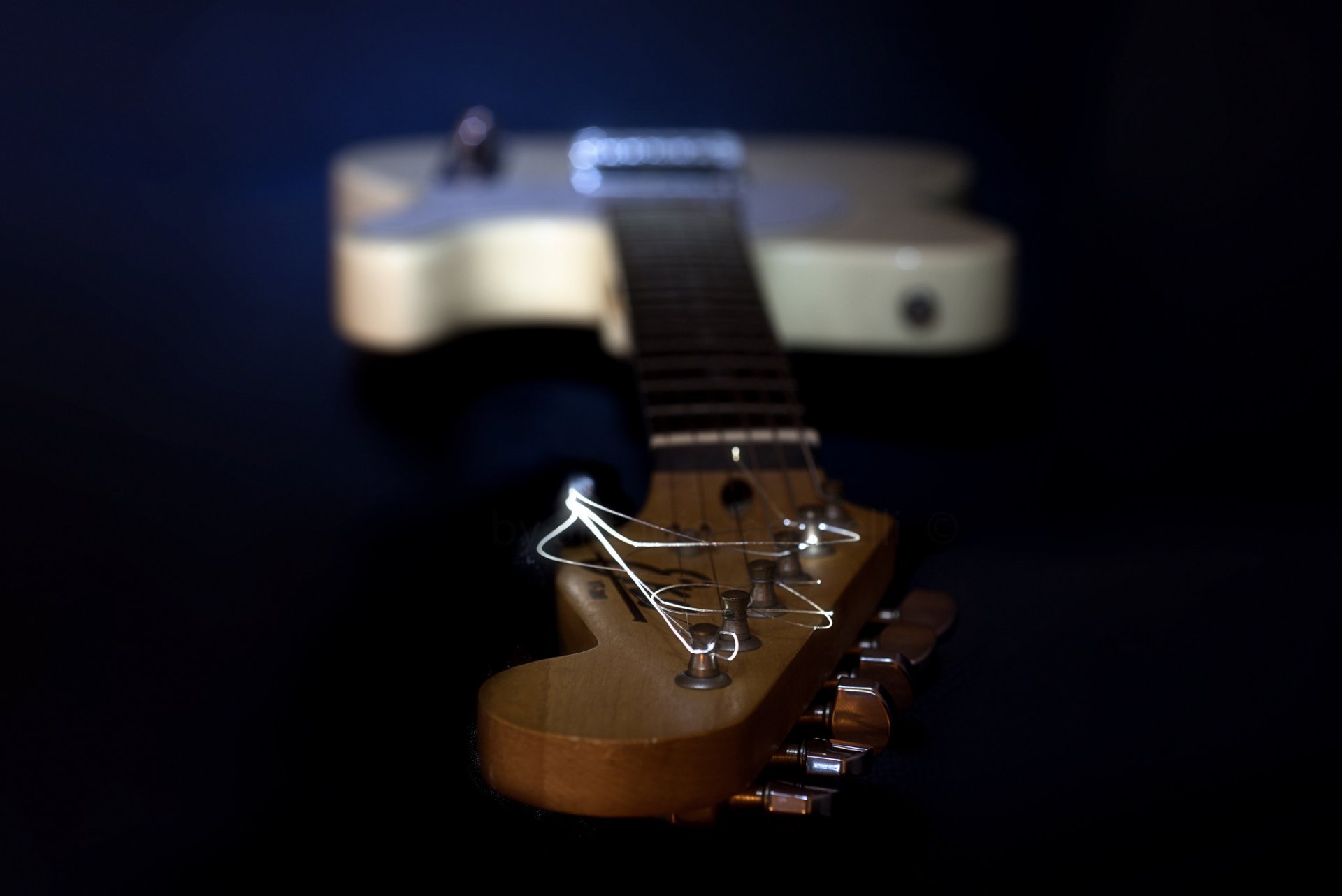 guitarra macro música