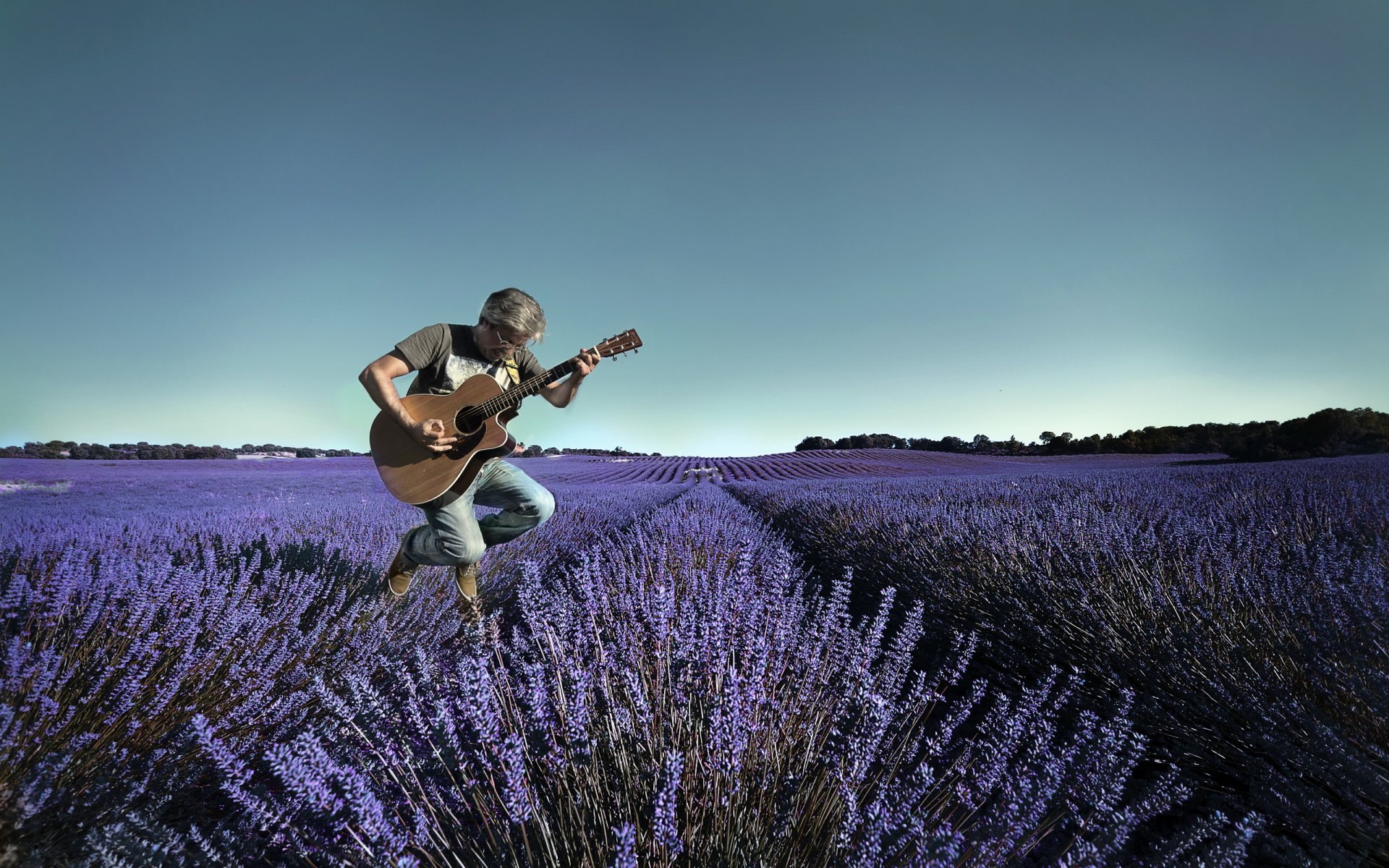 uomo chitarra musica