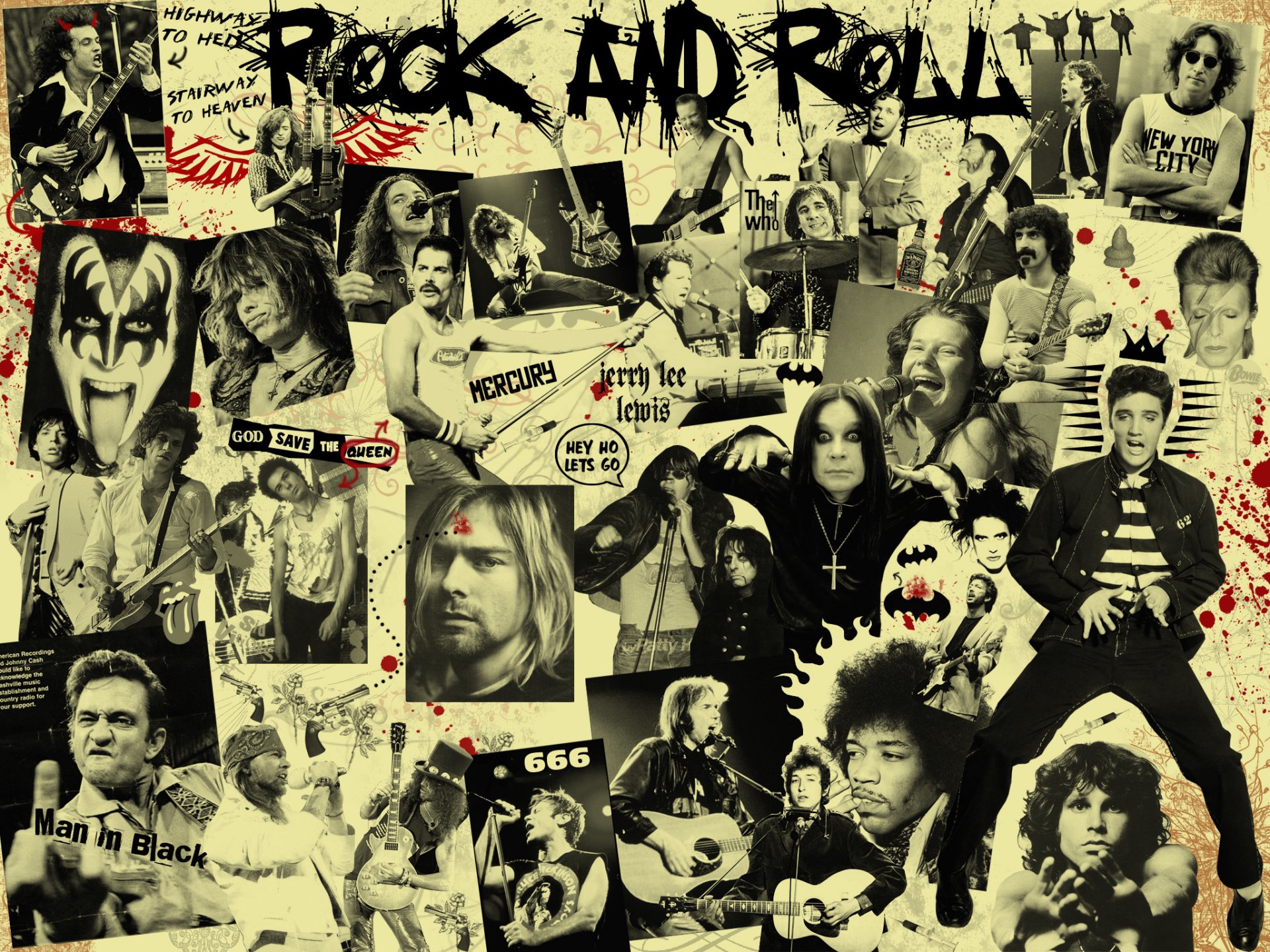 rock and roll musique musiciens rockers noir