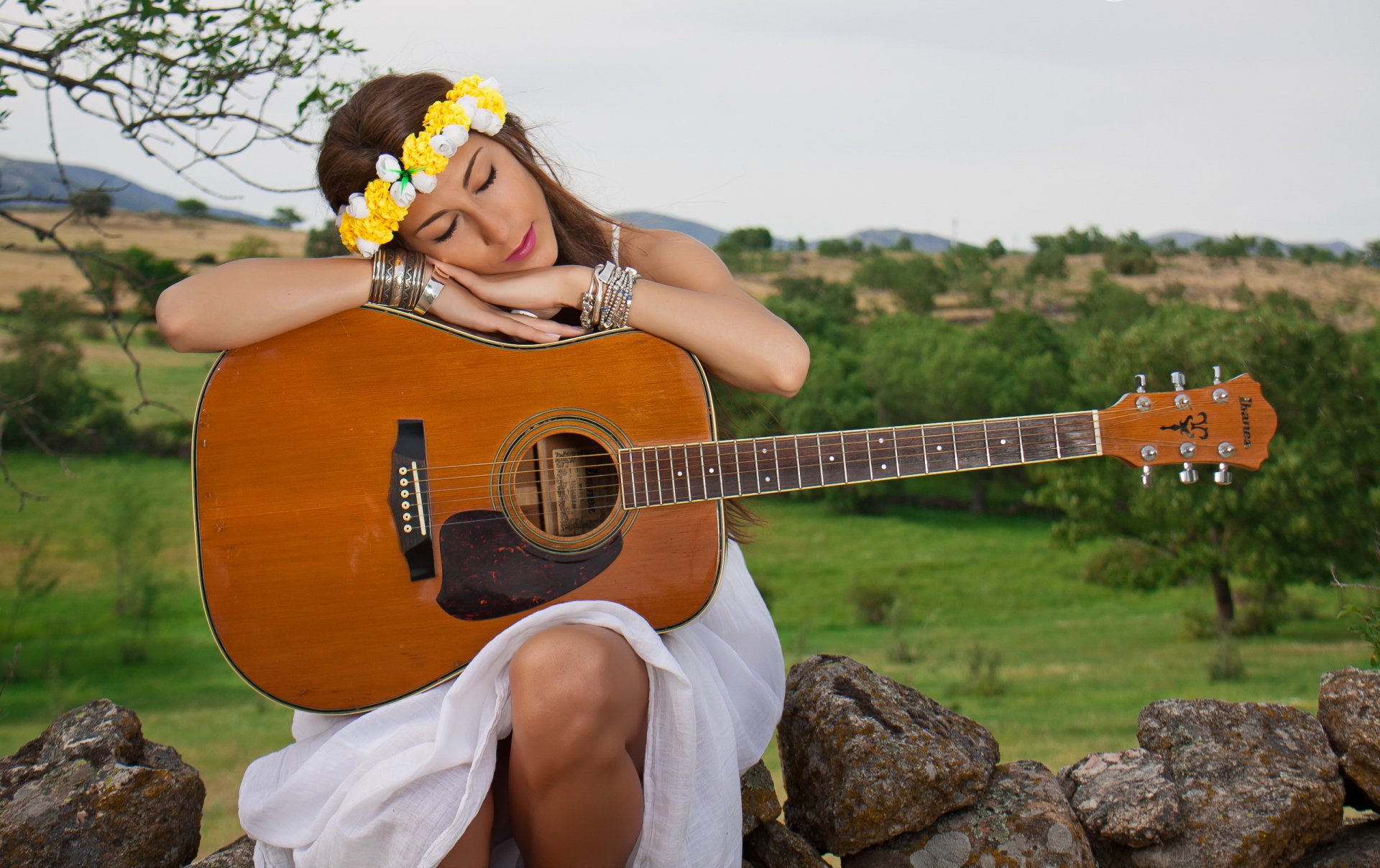 fille guitare musique