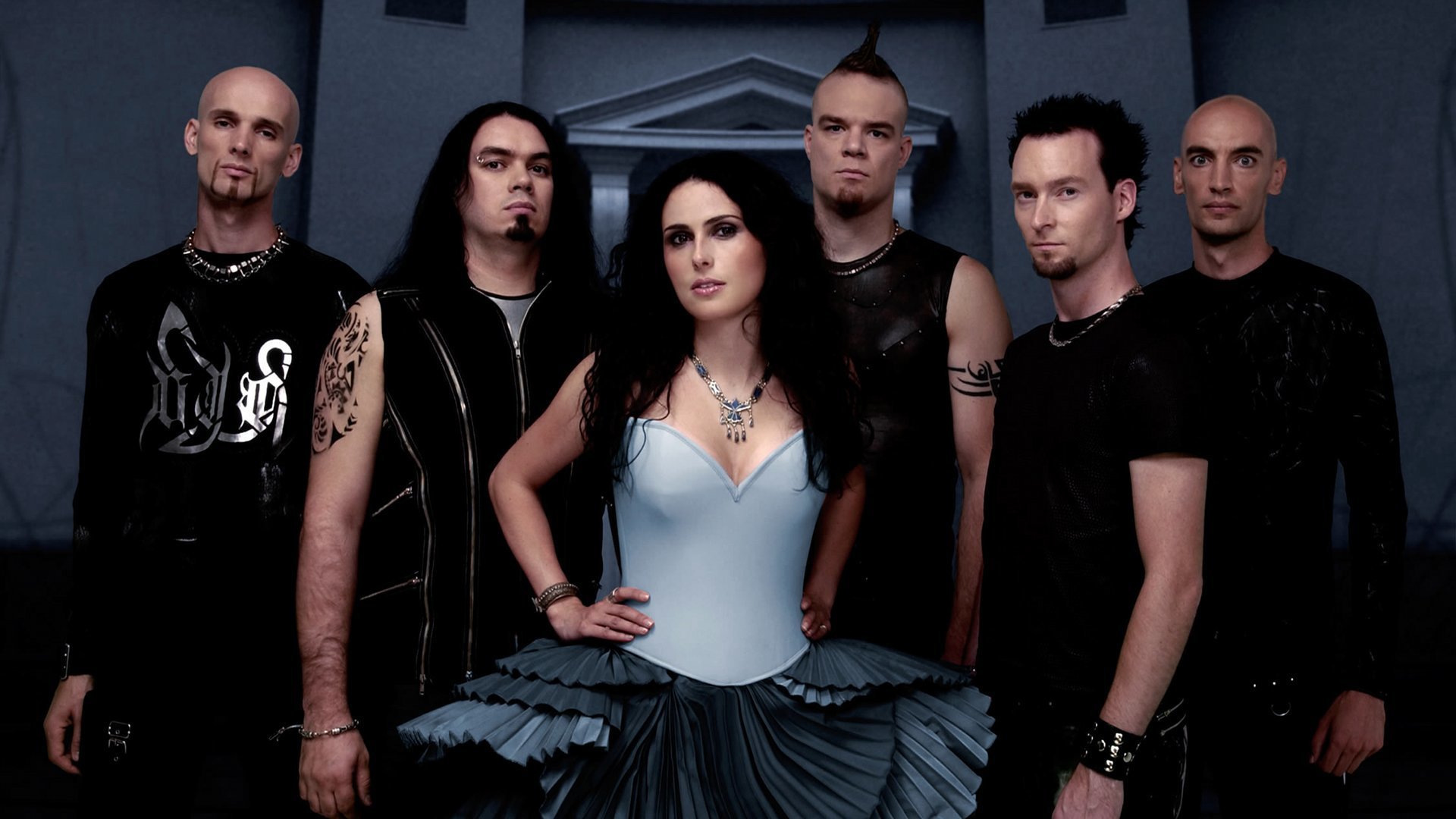 рок симфоническая металлические within temptation шарон ден адель молчаливая сила темный синий промо