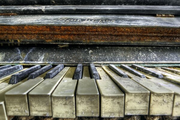 Piano Vintage en taille macro