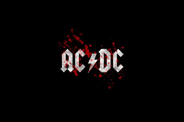 Stilvolles und schönes ac/dc-Logo