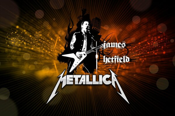 Джеймс хэтфилд из группы metallica поет и играет на гитаре