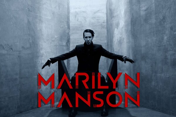 Antichrist Marilyn Manson berühmter Rockmusiker