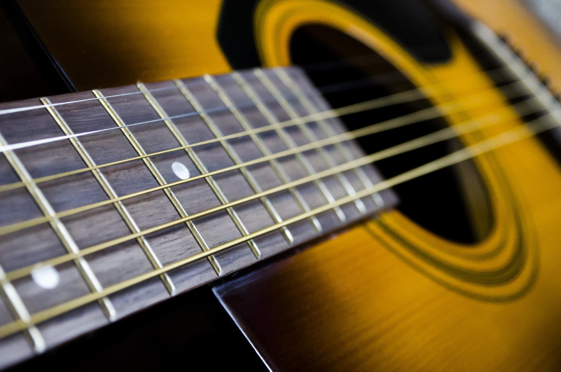 guitarra música macro