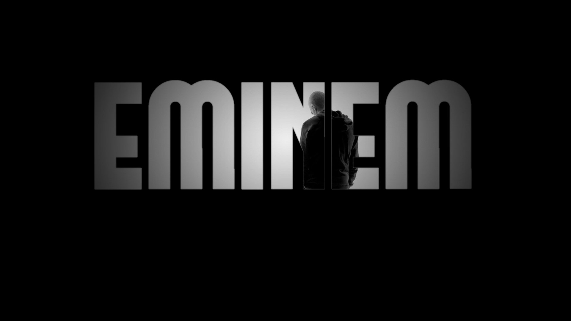 eminem rap inscription black background