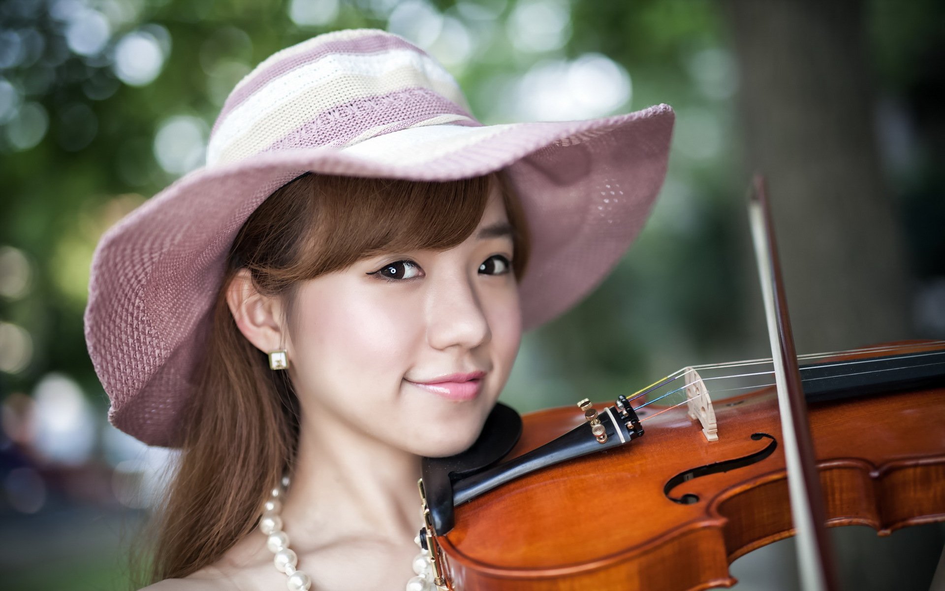 fille asiatique violon musique