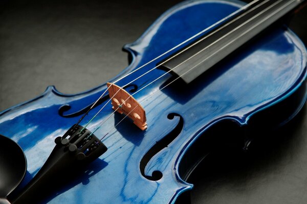 Bella curva del violino blu