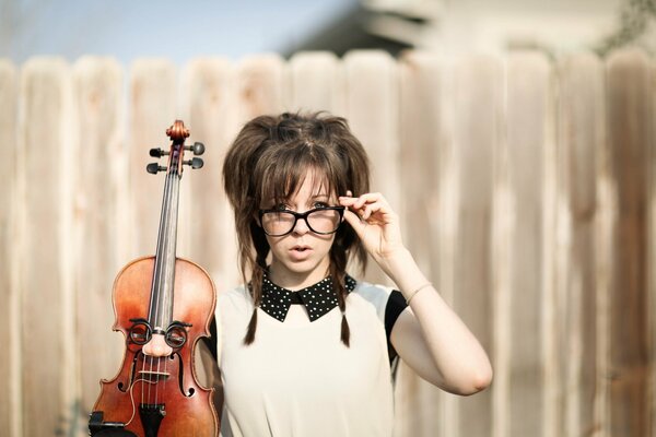 Die schöne lindsey stirling und die geige