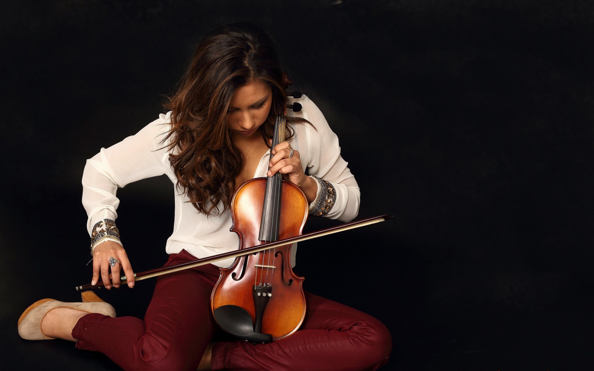 ragazza violino musica