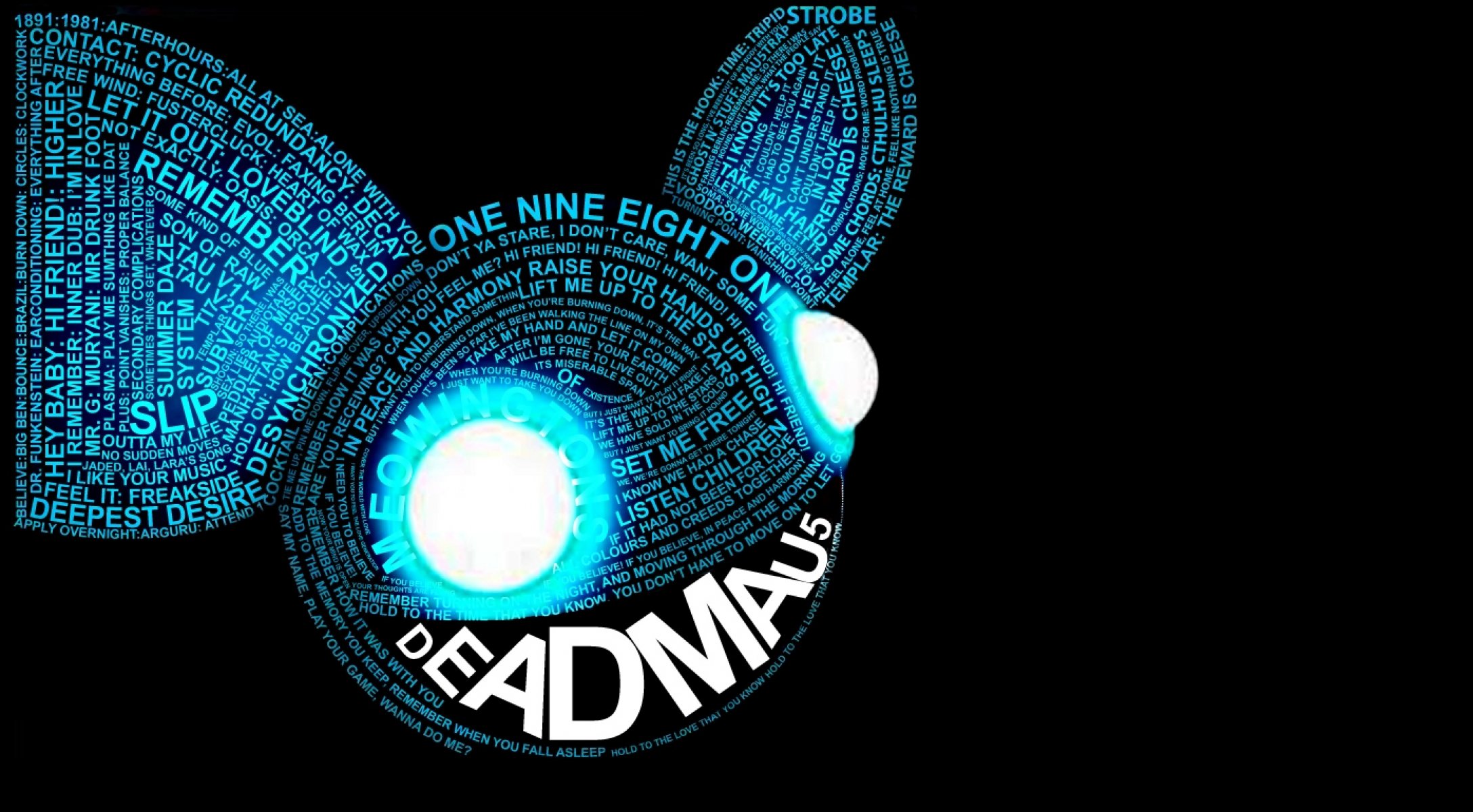 deadmau5 deadmaus musique fond yeux mots