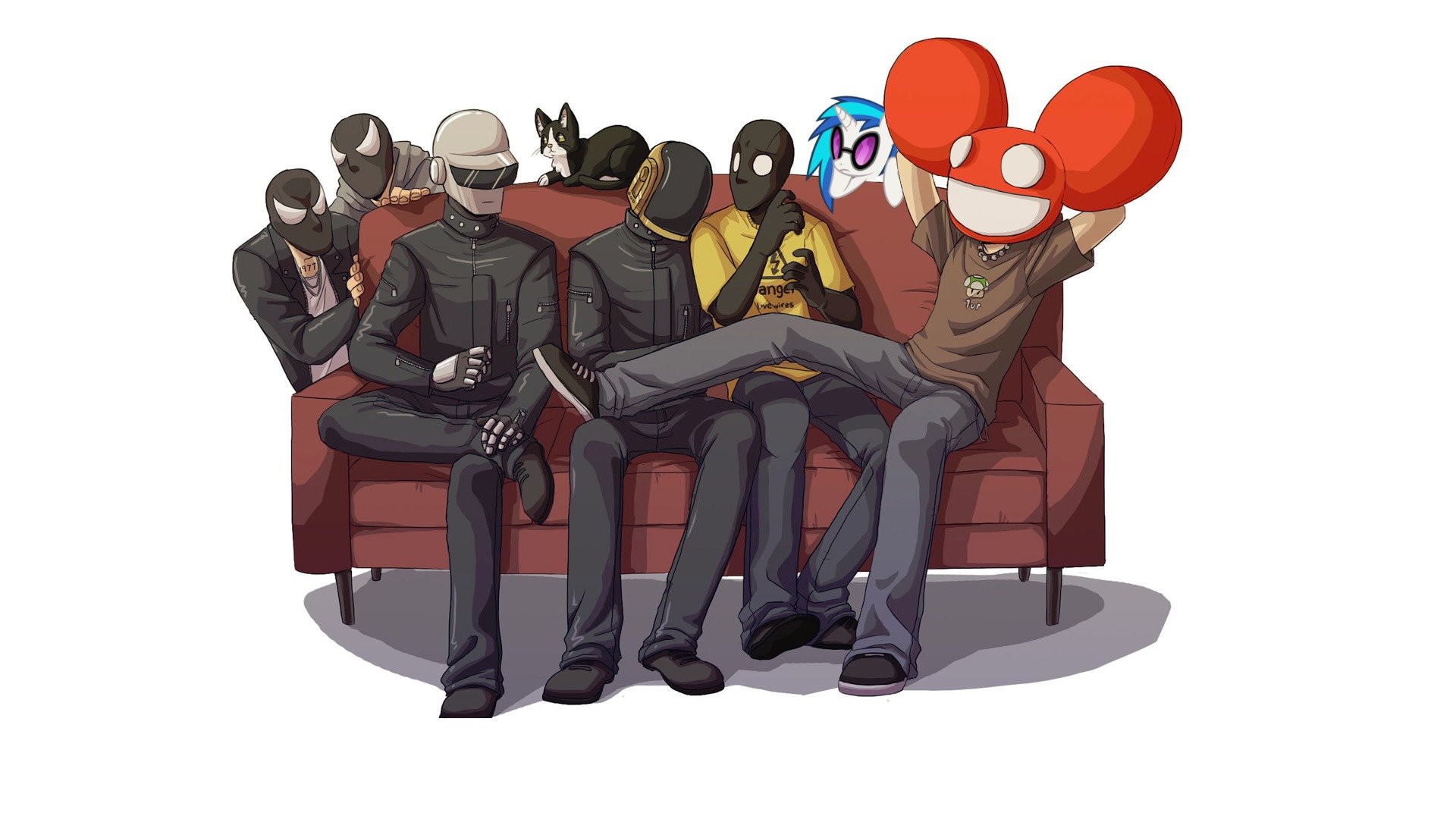 daft punk deadmau5 guy-manuel de homem-christo thomas bangalter joel thomas zimmerman