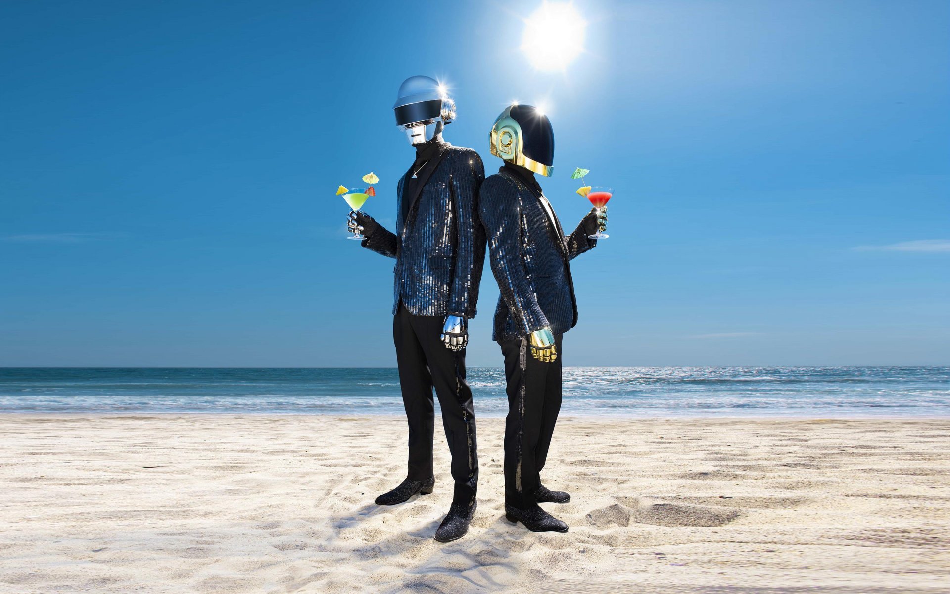 daft punk daft punk thomas bangalle guy-manuel de omem-cristo elettronico duo spiaggia