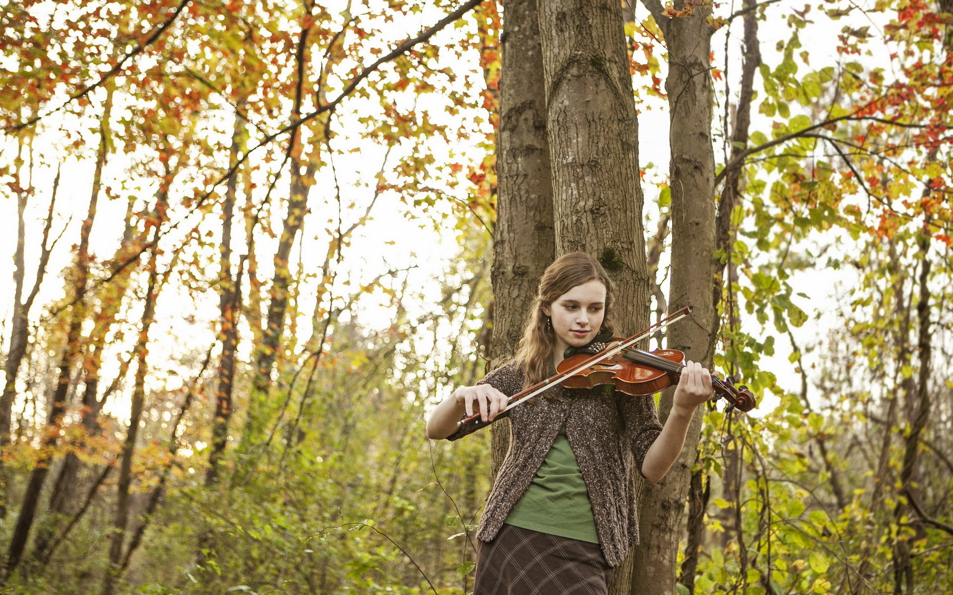 chica violín música