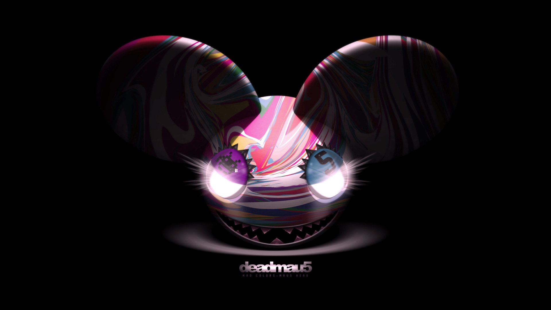 deadmau5 deadmaus dj progressive house electro house muzyka uśmiech mysz uszy tło oczy