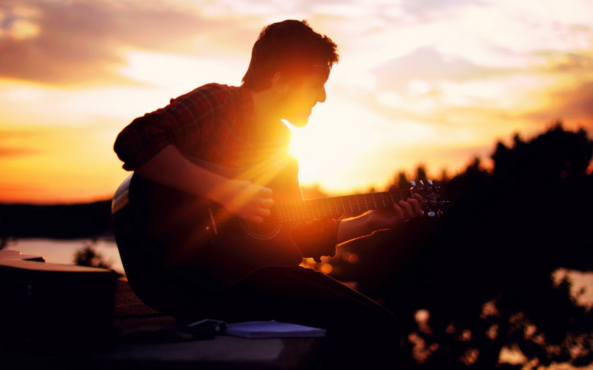 guy guitare lumière musique