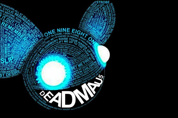 Deadmau5 de mots sur fond sombre