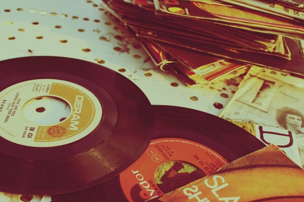 Vieux disques Vinyles musicaux