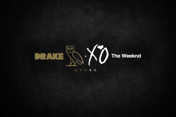 Poster on a black background drake and weekend