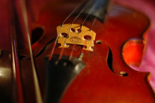 Con la ayuda del violín se crea una hermosa música