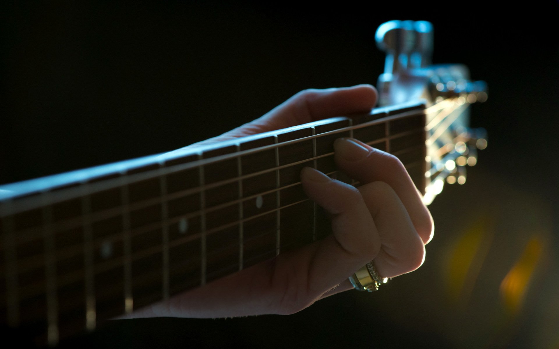 music guitars close up