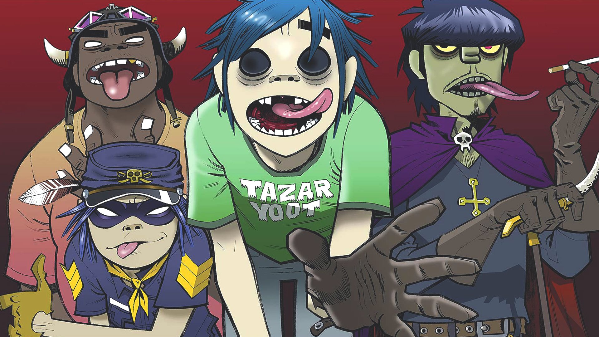 gorillaz 2. nudeln murdoch russell damon albarn gorillaz nudel