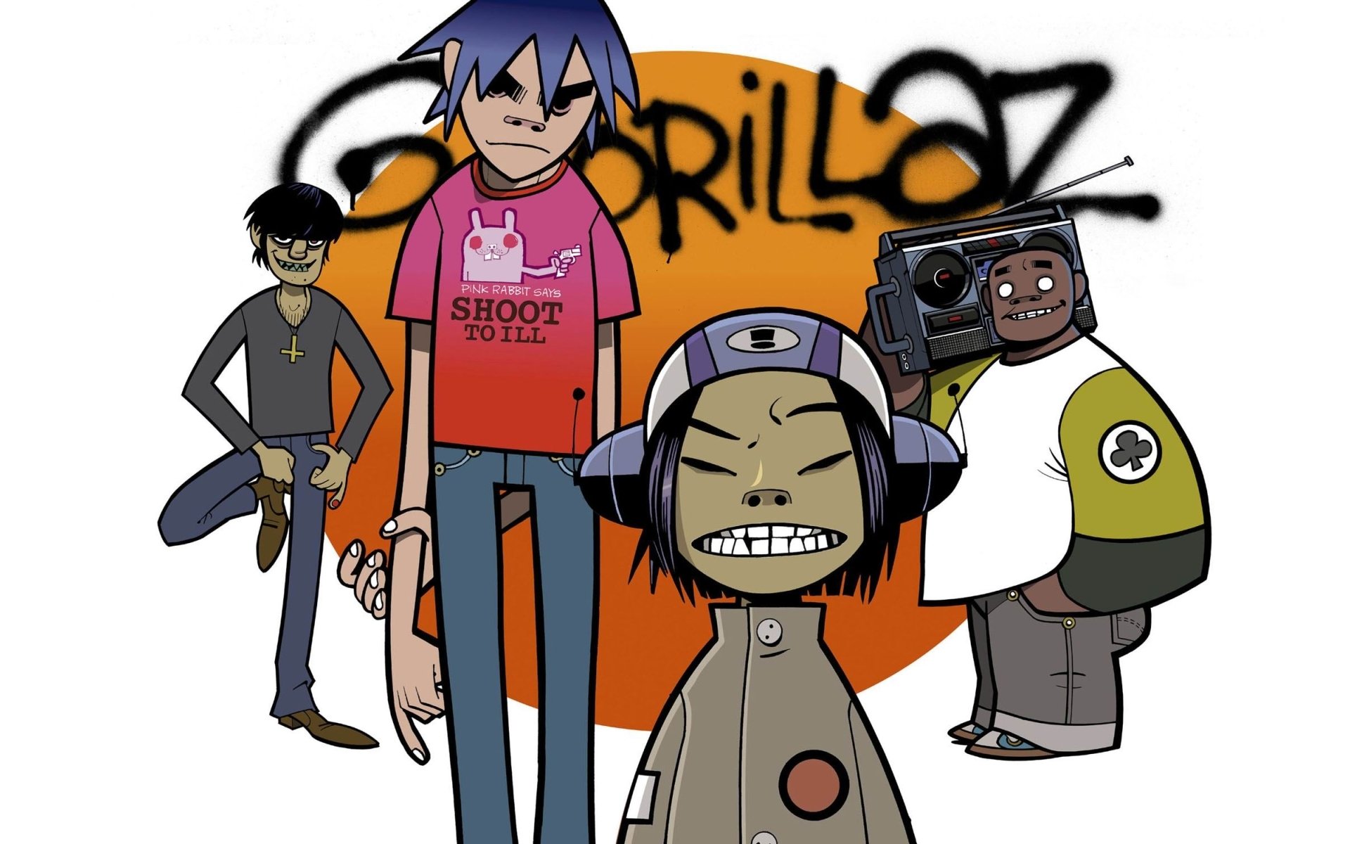 gorillaz мёрдок 2d рассел нудл гориллаз группа музыка графити