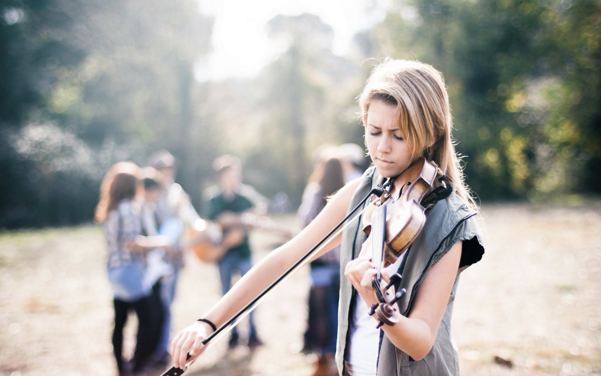 chica música violín