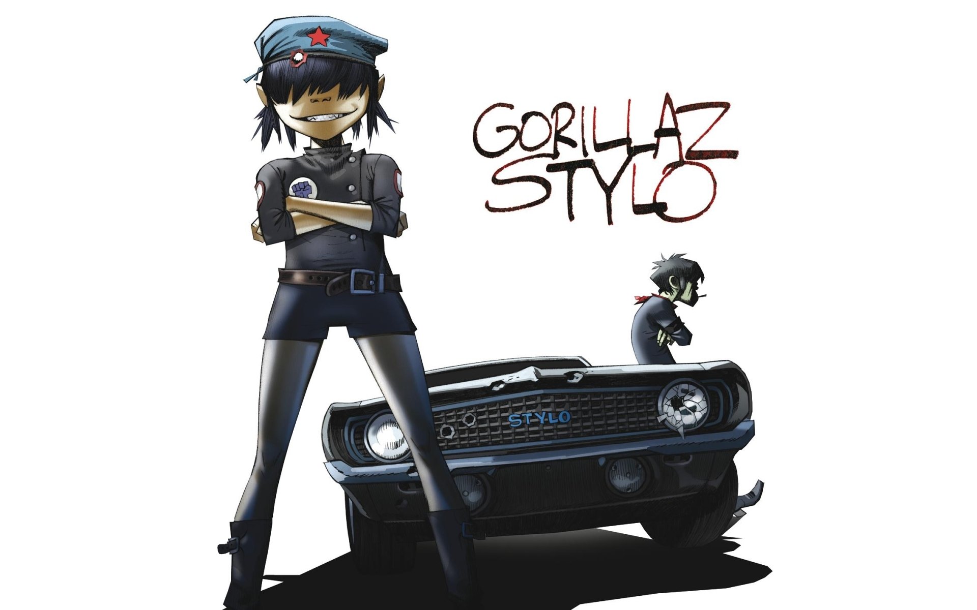 gorillaz stylo noodles murdoch gorillaz band music car chevrolet camaro