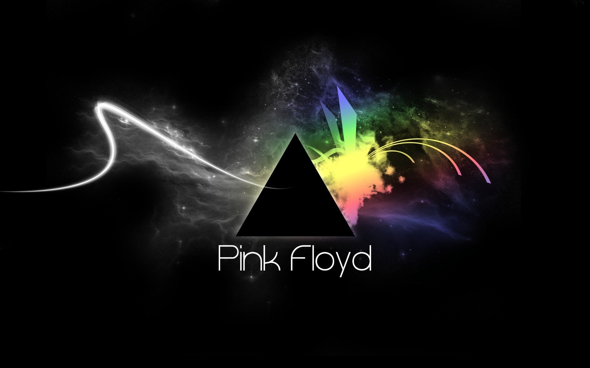 pink floyd triángulo líneas abstracción