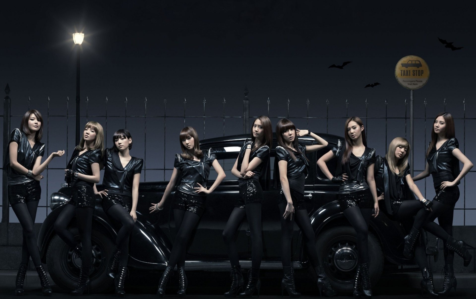 ragazze generazione snsd victoria così nyeo shi dae musica ragazze band corea del sud asiatico auto lanterna taxi