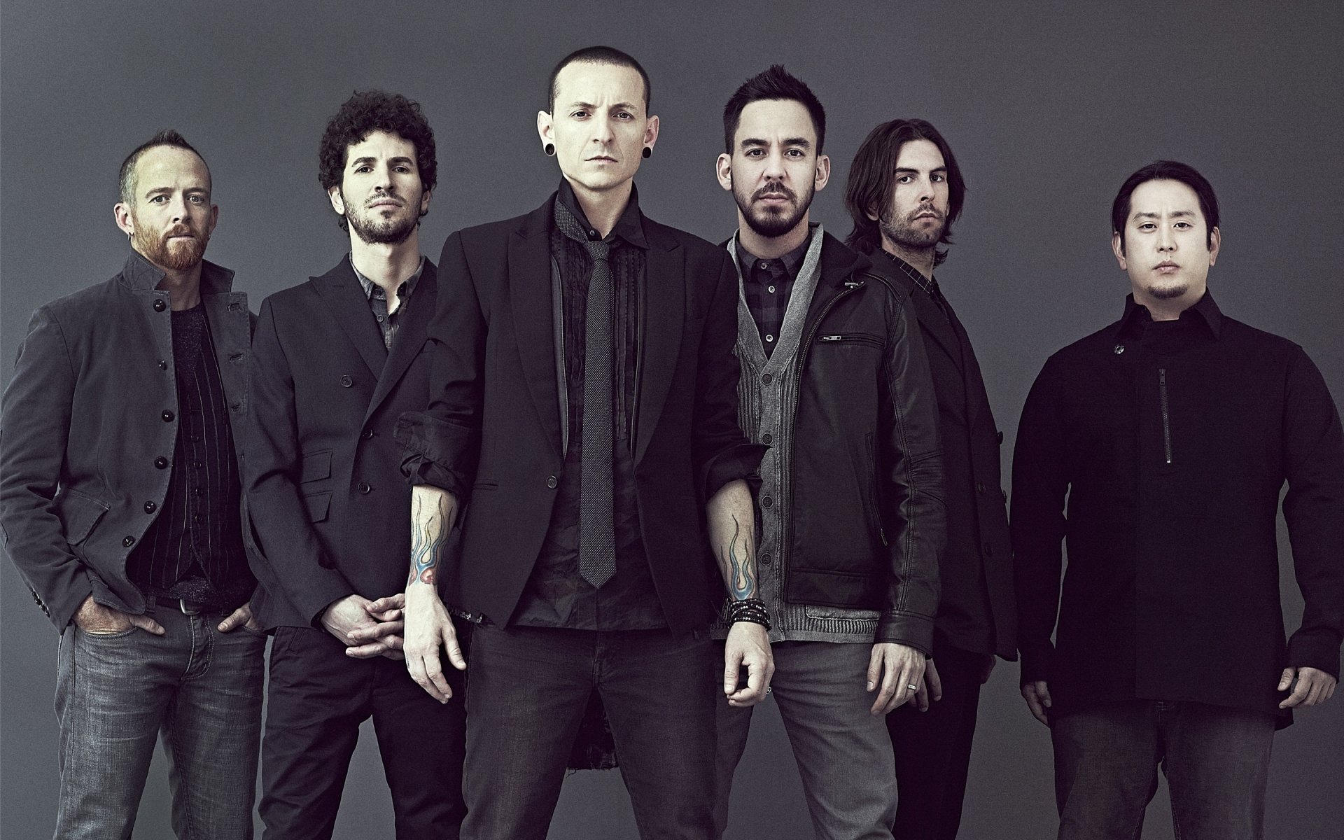 linkin park promo 2012 phoenix brad delson chester bennington mike shinoda rob bourdon joe hahn rock alternativo linkin park foto james minchine