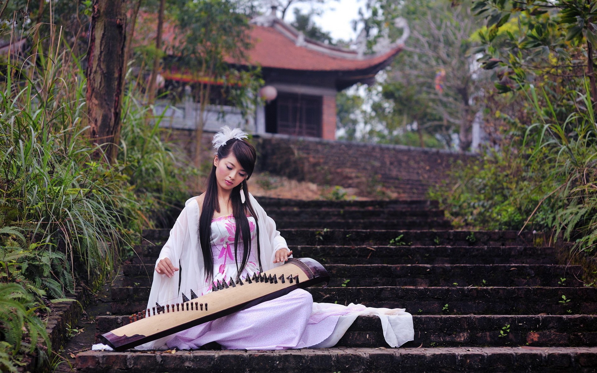 ragazza asiatica musica