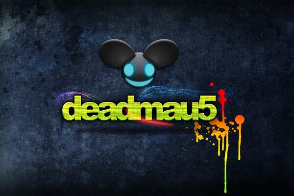 Cartel minimalista del DJ musical deadmou5