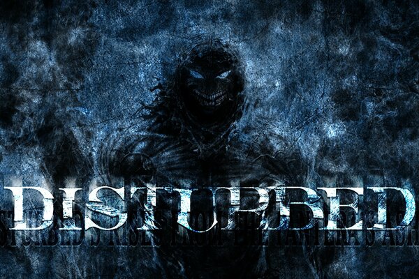 Rock music logo disturbed