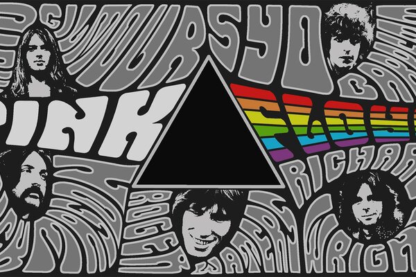 Okładka albumu pink floyd jednej z najbardziej progresywnych grup muzycznych