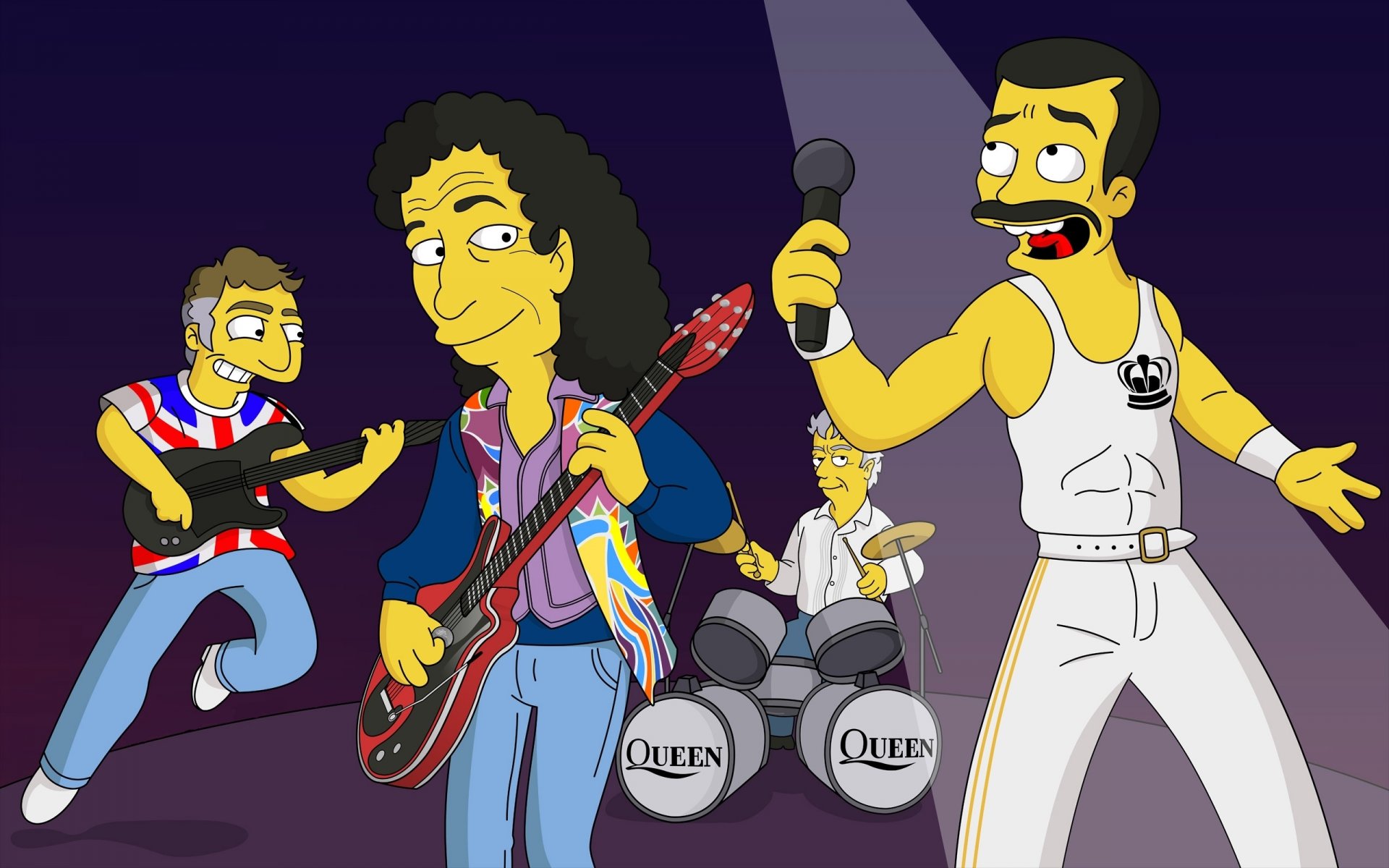 i simpson freddie mercury gruppo regina