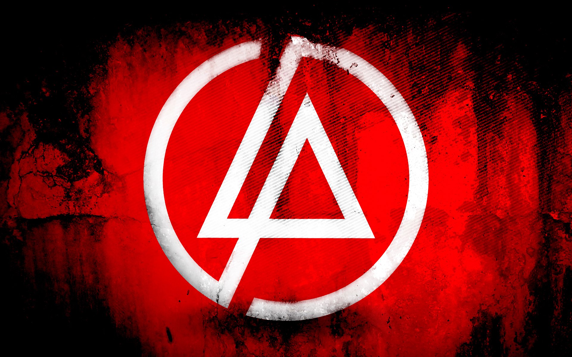 linkin park lp logotipo fondo rojo