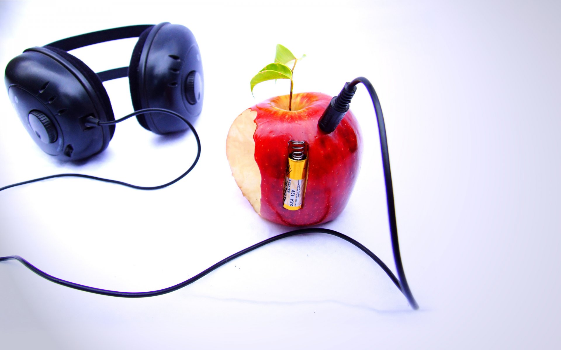 background beatles n apple apple headphones player