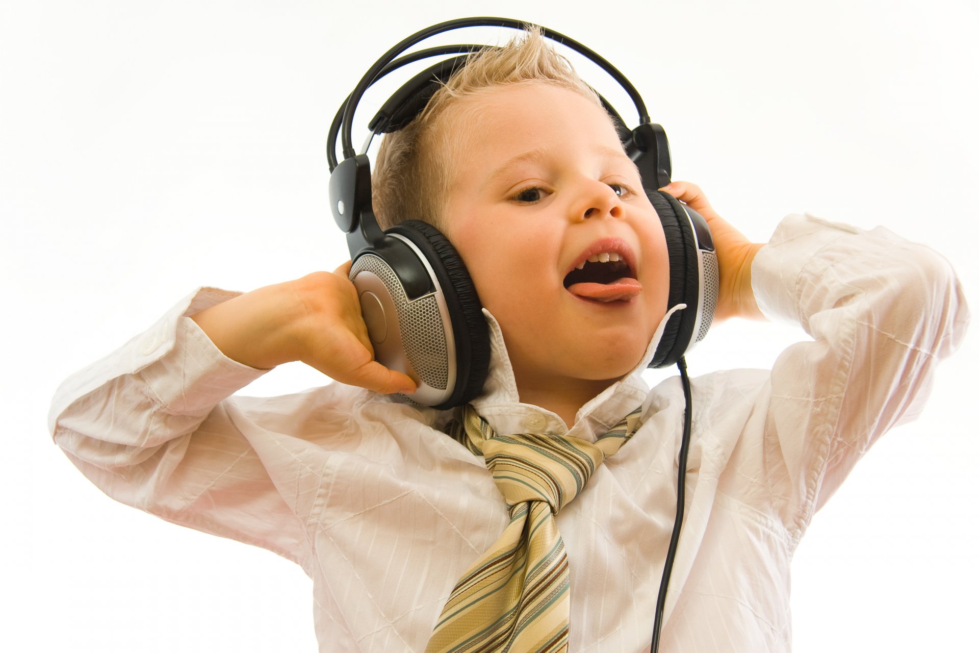 mood music boy sings headphones happiness smile