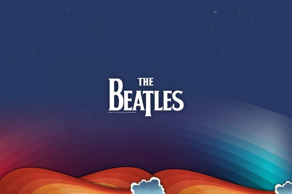 Músicos de rock the Beatles cloud